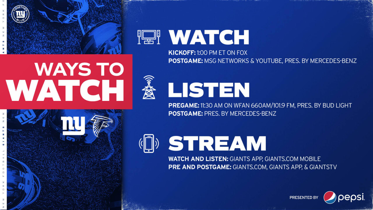 How to Watch, Listen and Live Stream NFL Week 3 New York Giants vs