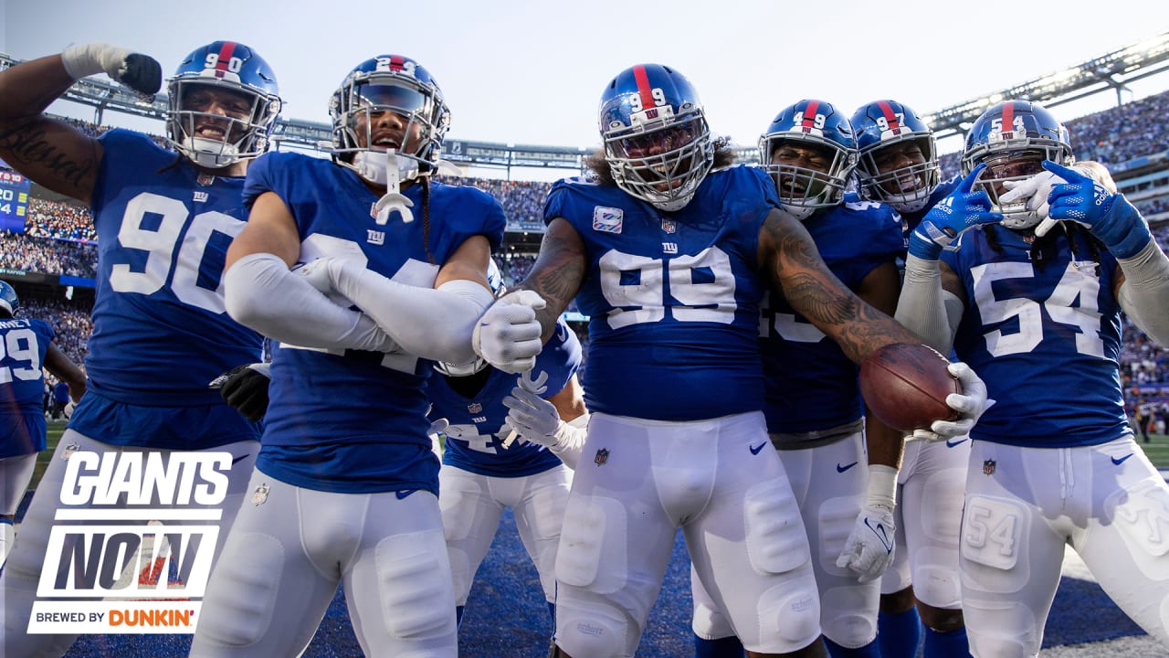 New York Giants linebacker Tomon Fox (49) walks off the field