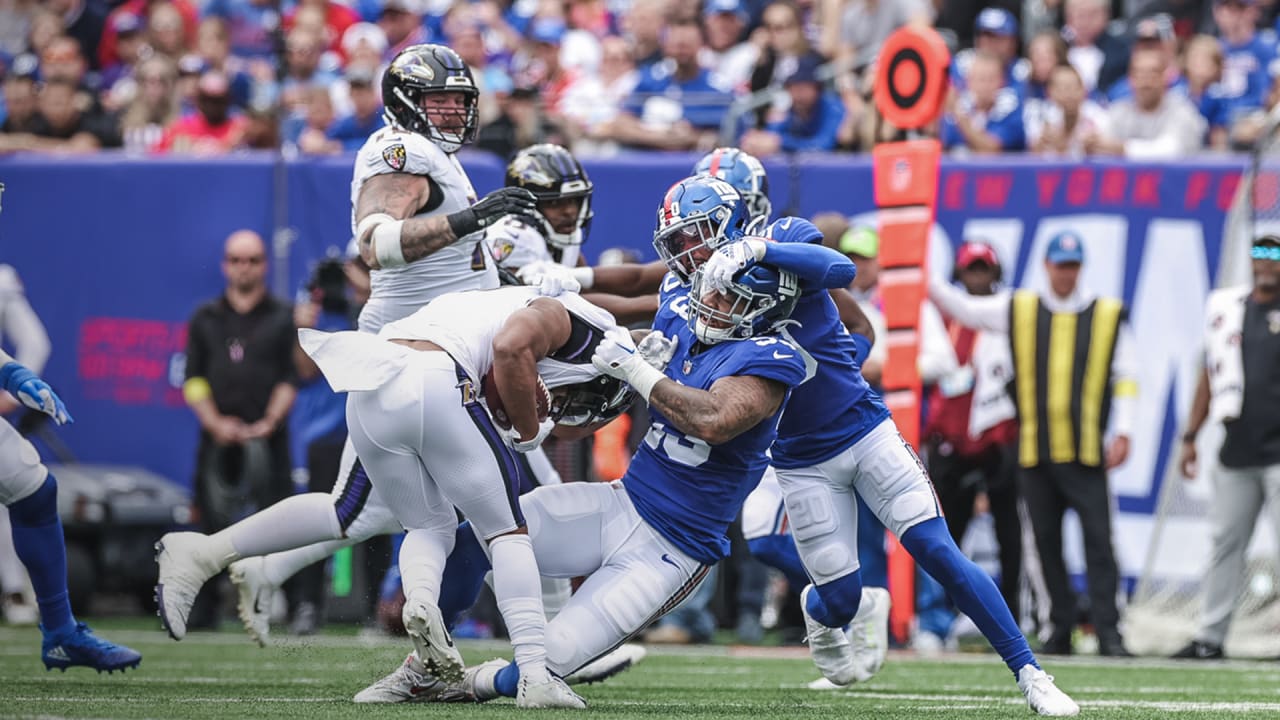 Running back J.K. Dobbins of the Baltimore Ravens reacts after