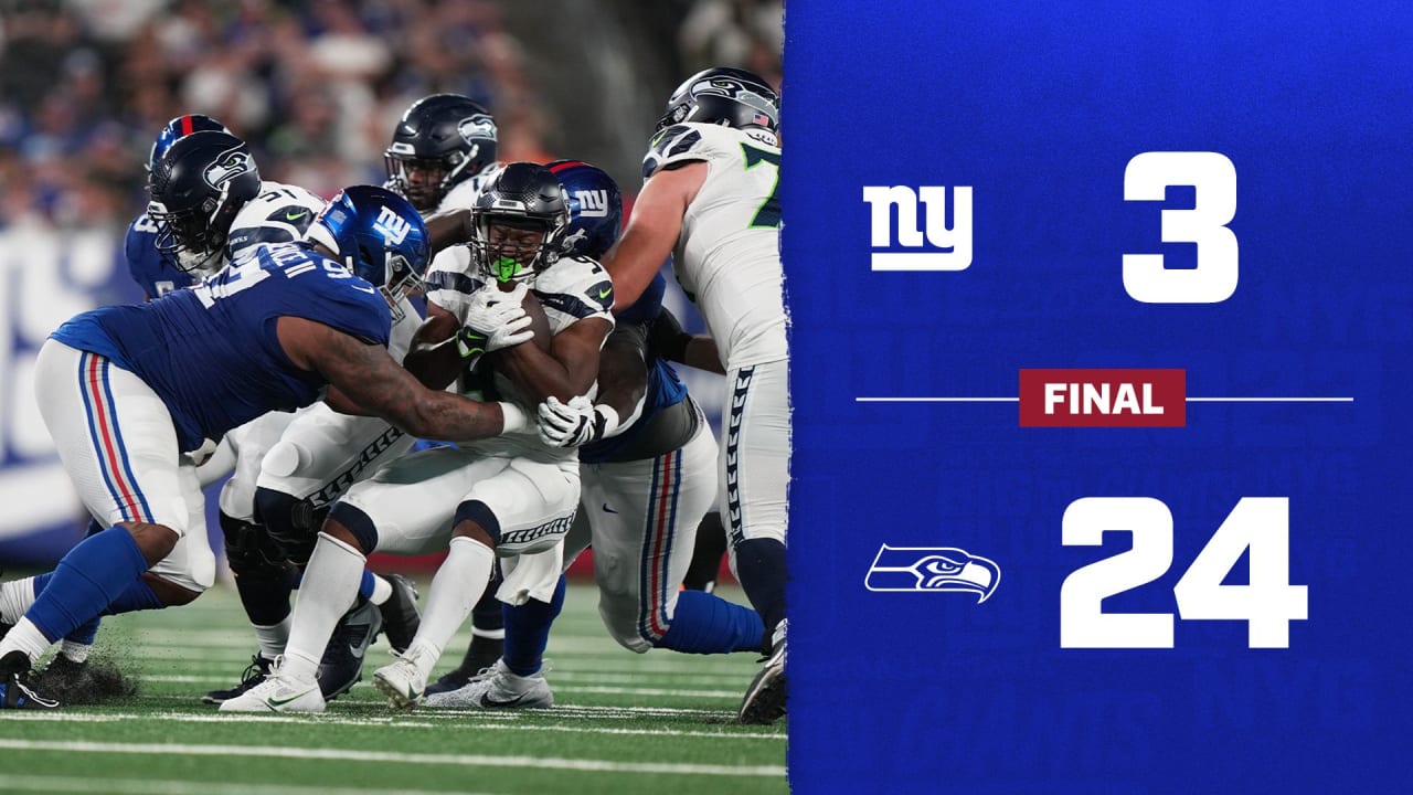 New York Giants Lose to Seattle Seahawks, Face Challenging Road