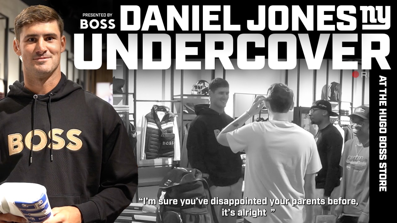 See it: Giants' Daniel Jones goes 'undercover' at Hugo Boss store