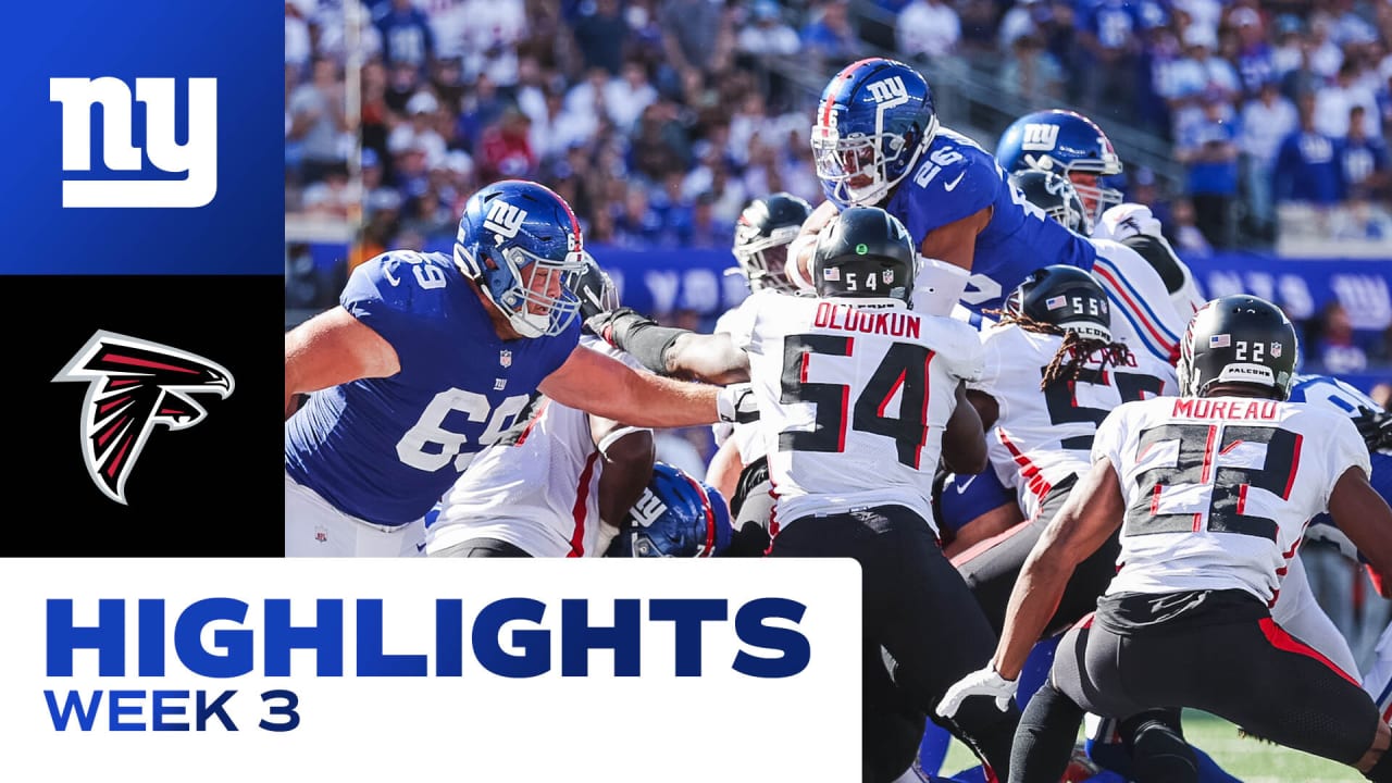 Highlights Atlanta Falcons 17, New York Giants 14