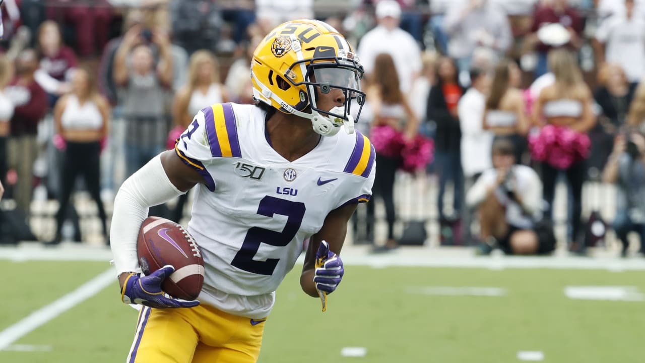 Men Justin Jefferson #2 LSU Tigers White College Football Game