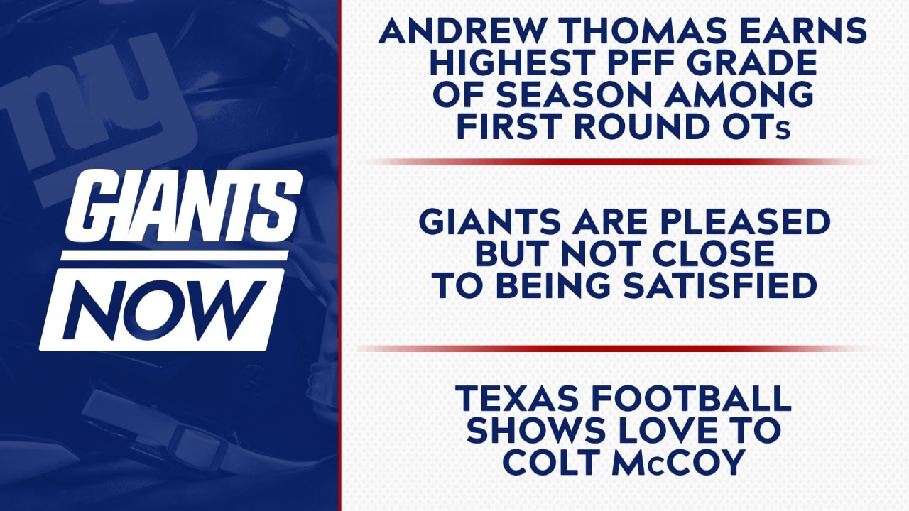 Giants' Andrew Thomas is PFF's Highest-Graded O-lineman