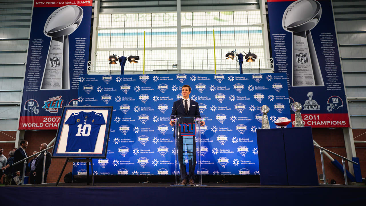 New York Giants on X: Watch Eli Manning's Jersey Retirement and Ring of  Honor Induction Ceremony tomorrow at halftime LIVE on   GiantsTV and the Giants app!   / X