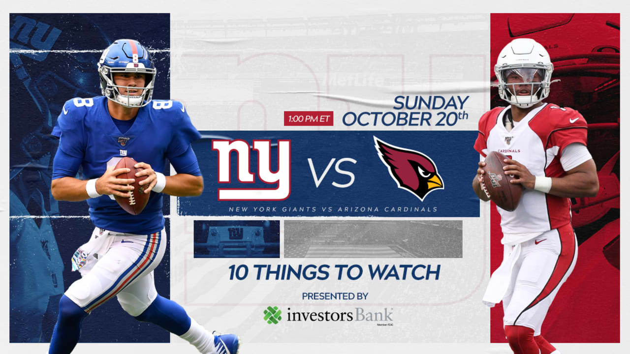 New York Giants vs. Arizona Cardinals schedule, TV channel: How to