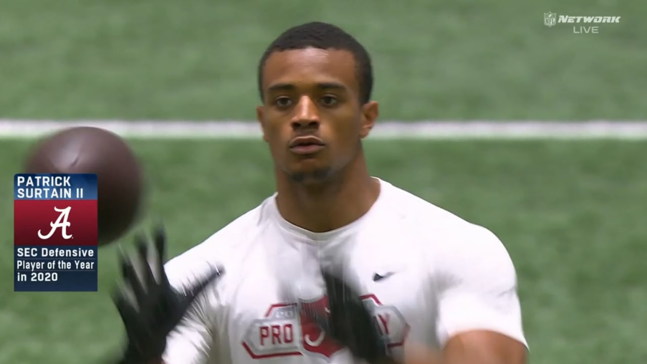 Alabama CB Patrick Surtain II's pro day highlights