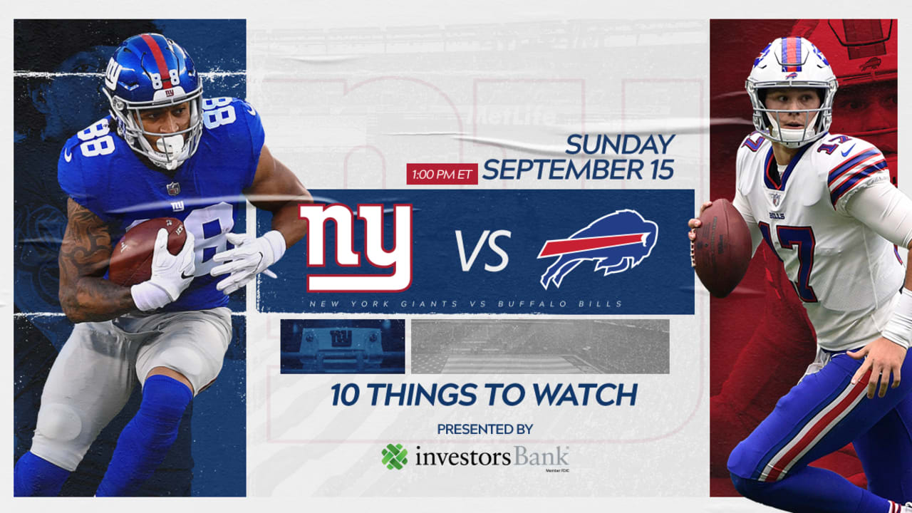 Giants vs. Bills 10 Things to Watch