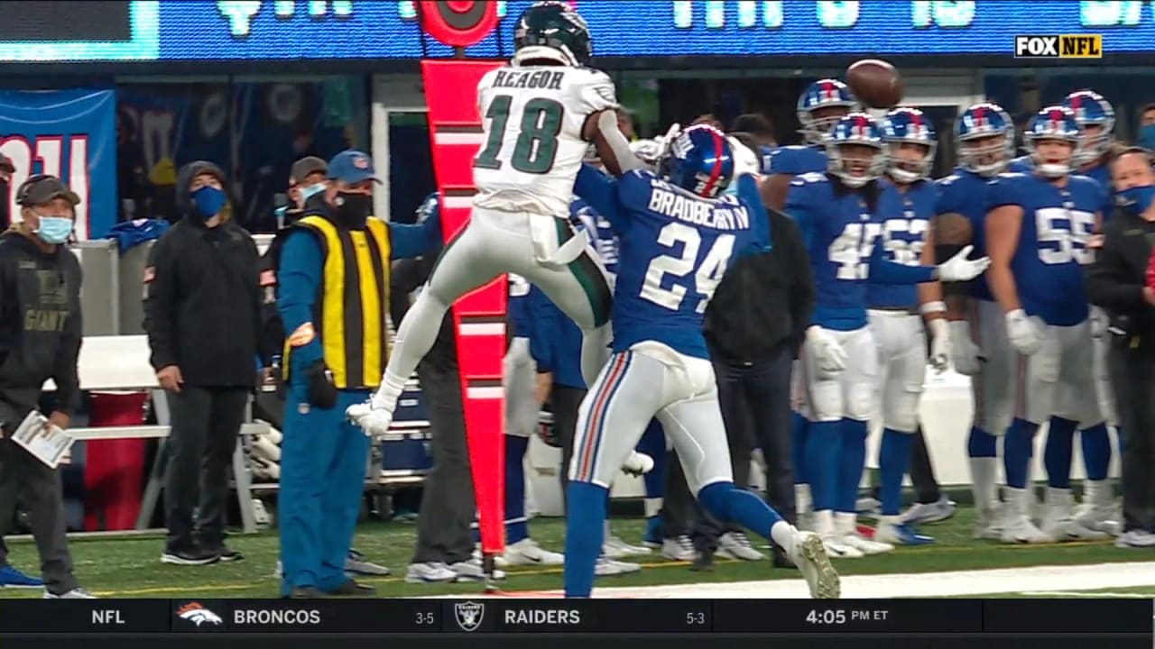 James Bradberry breaks up pass on 4th down Giants vs. Eagles Highlights