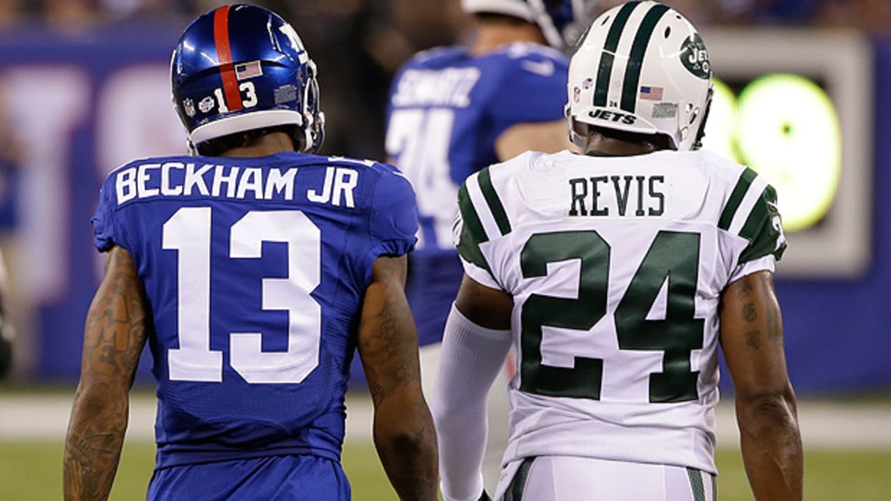 NFL - Odell Beckham Jr. Darrelle Revis. Jersey Swap