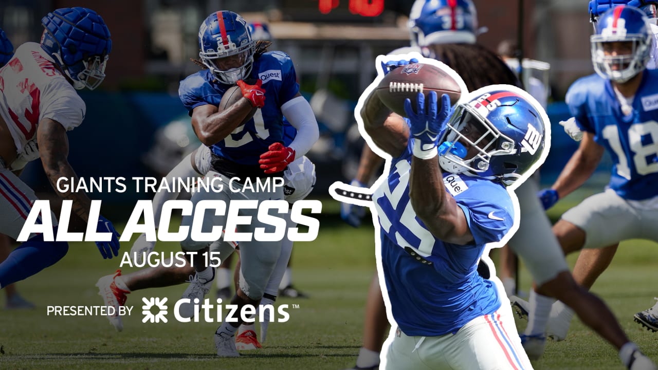 Amani Toomer New York Giants train at the Chelsea Football Club's