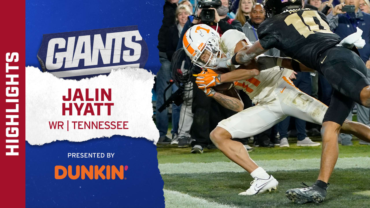 Jalin Hyatt: Tennessee Highlights, The Giants 73rd Pick In The 2023 NFL  Draft