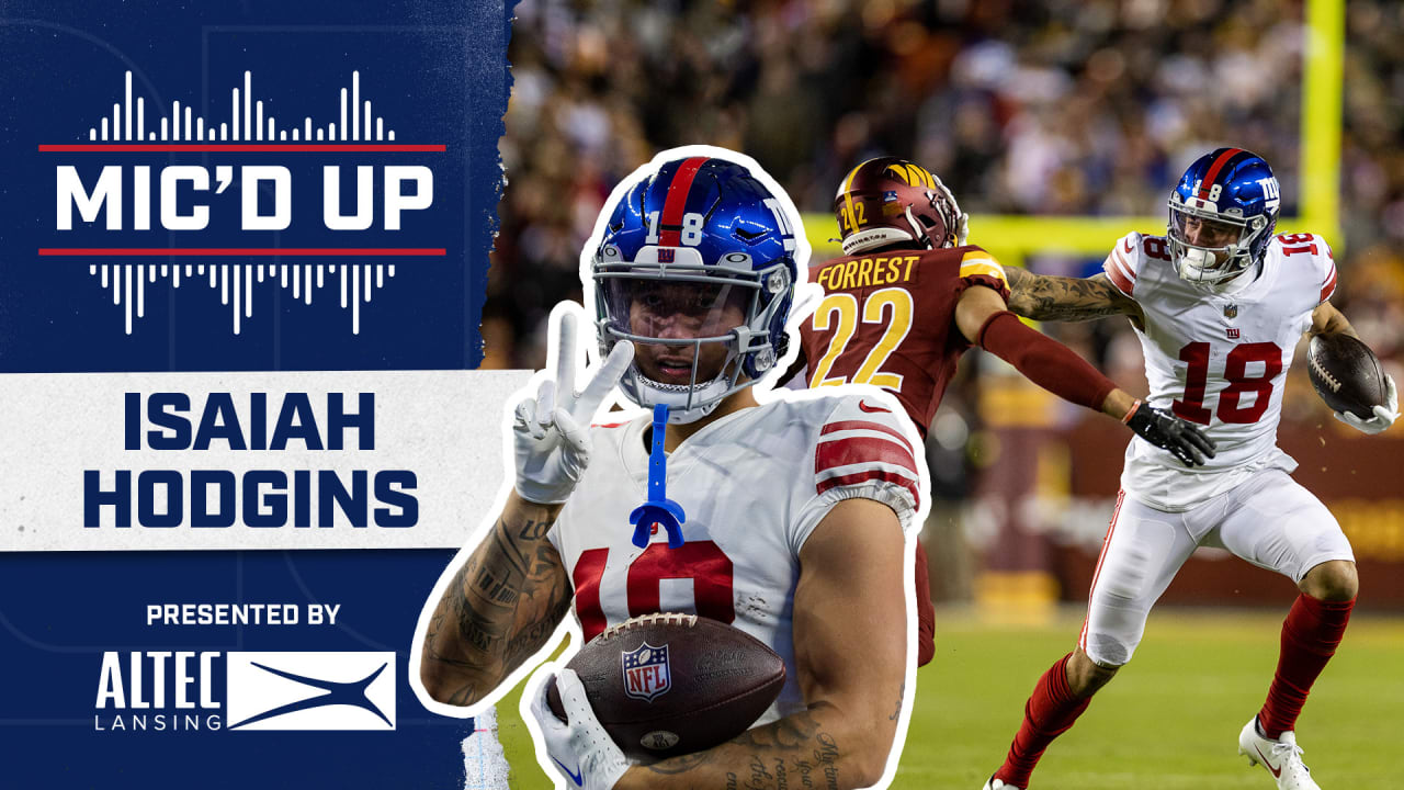 Isaiah Hodgins MIC'D UP vs. Commanders 'Big plays all day!!'