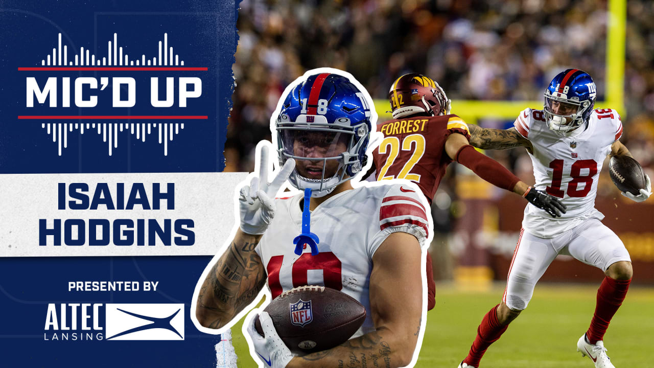 Giants vs. Commanders Player Props, Isaiah Hodgins, Week 13