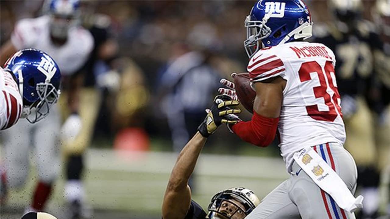 Video: Giants CB Trumaine McBride returns fumble 63-yards for TD - Sports  Illustrated