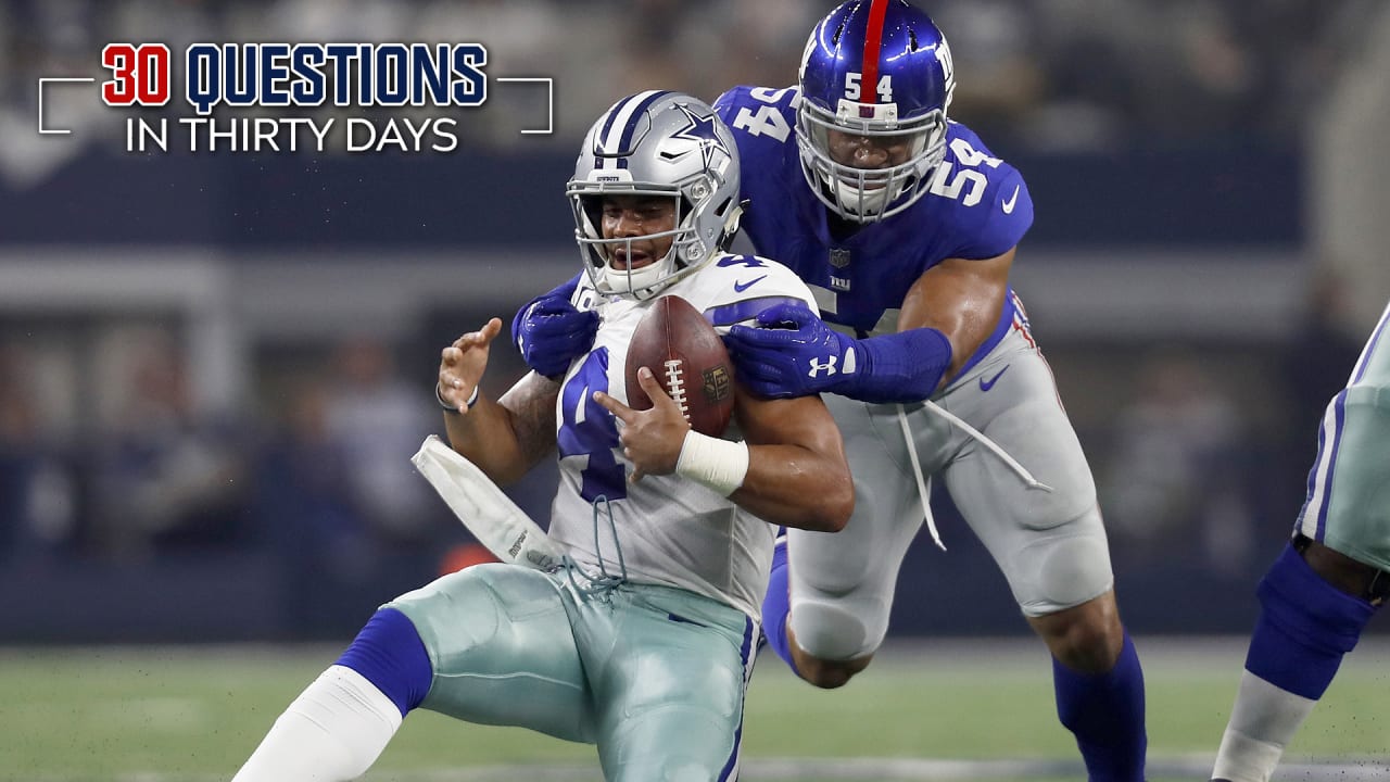 30 Questions in 30 Days Team leader in sacks?