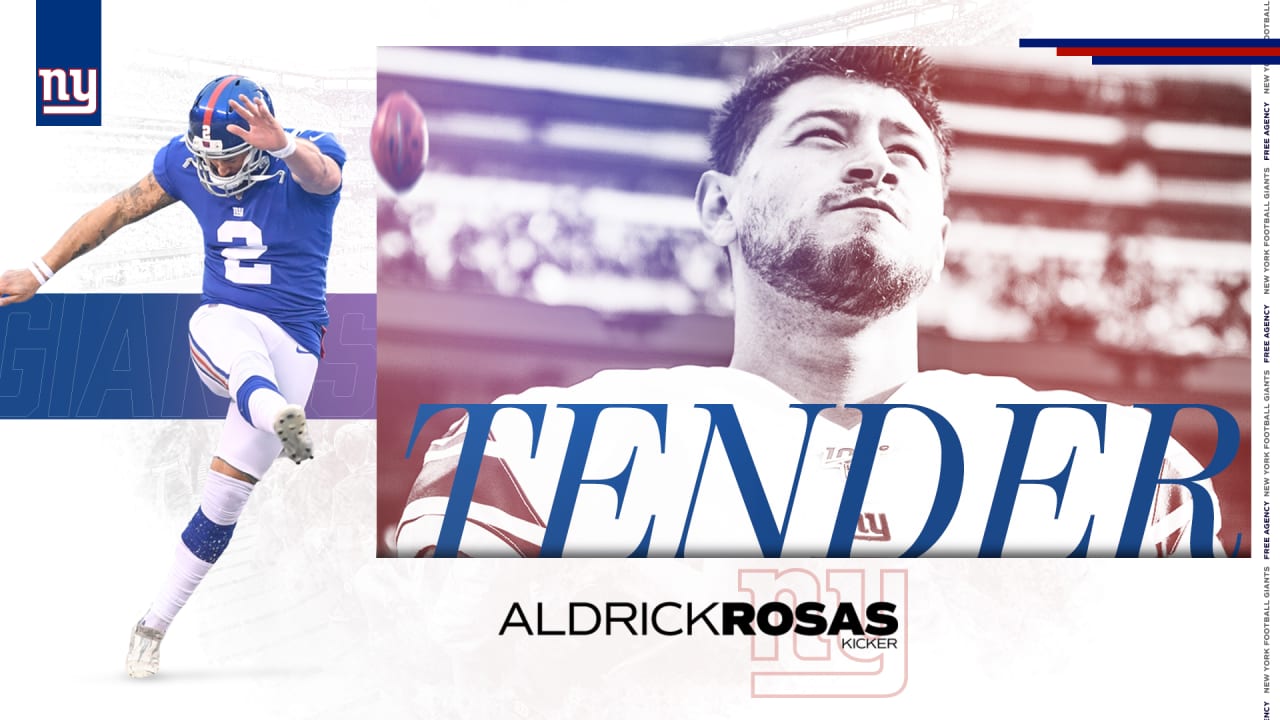 Aldrick Rosas New York Giants NFC Pro Bowl Game Jersey