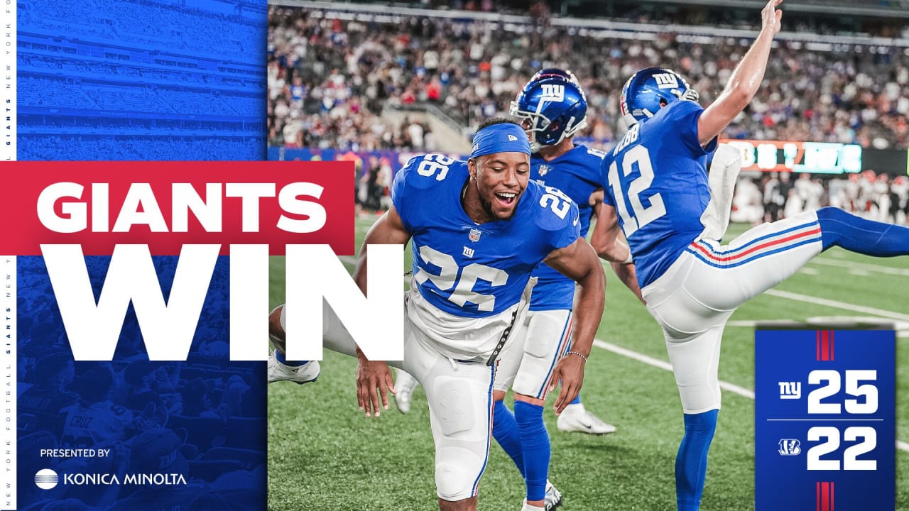 Instant Analysis: Giants come back to defeat Bengals, 25-22