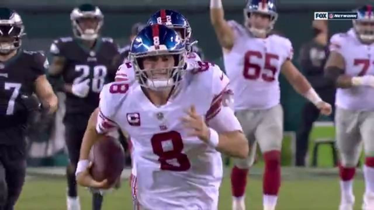 NFL 2020: NY Giants vs Philadelphia Eagles, Daniel Jones 80-yard run, news,  video