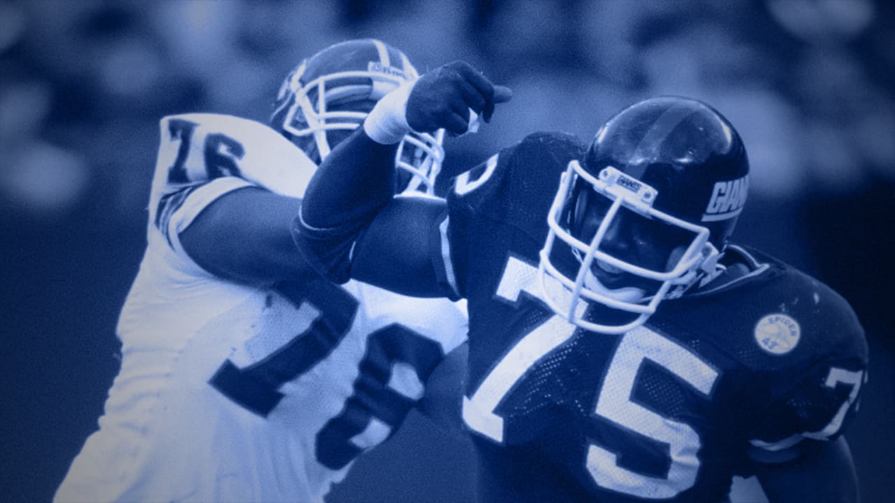 Defensive lineman George Martin of the New York Giants looks on