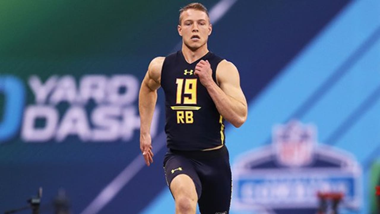 Christian McCaffrey runs 40yard dash