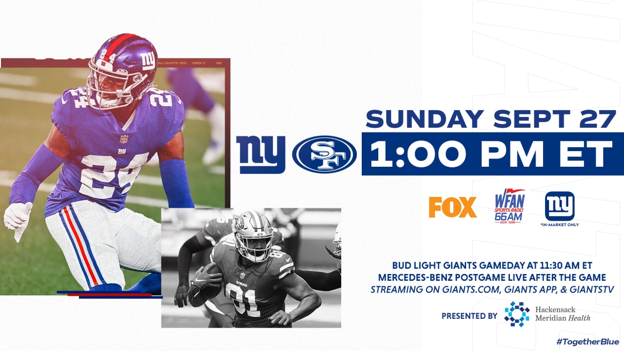 How to watch tonight's New York Giants vs. San Francisco 49ers game on  Thursday Night Football - CBS News