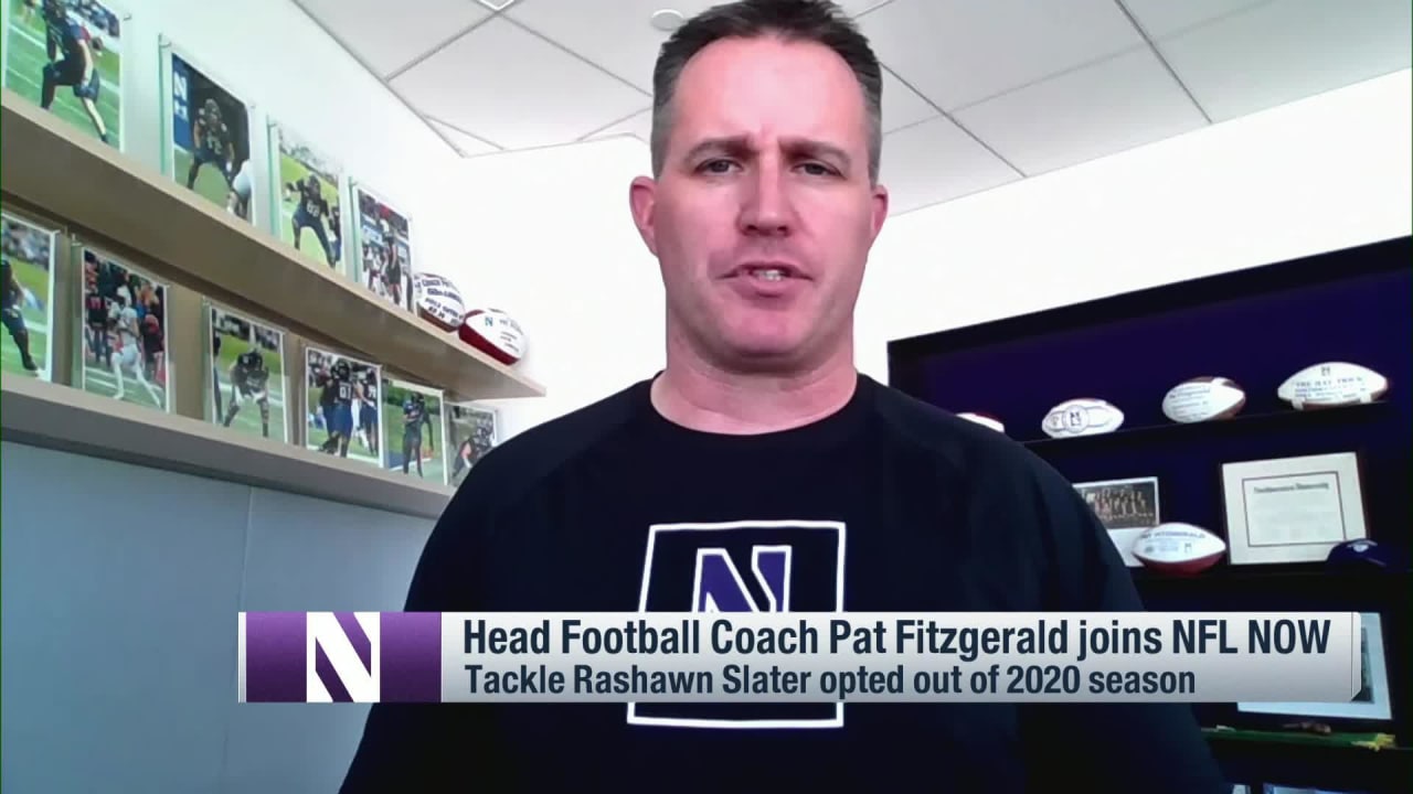 Northwestern Hc Pat Fitzgerald Breaks Down Rashawn Slater Greg Newsome Ii 