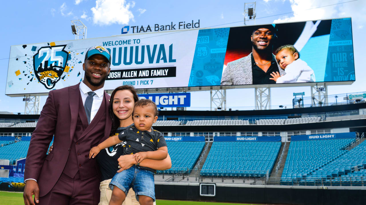 Jaguars Josh Allen arrives in Jacksonville after being seventh overall pick  in NFL Draft