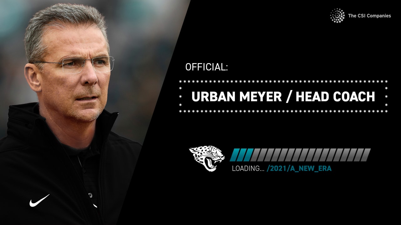 Official: Urban Meyer named Jaguars Head Coach - jaguars.com