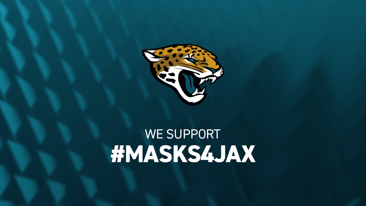 Jacksonville Jaguars Team Design Pattern Face Mask