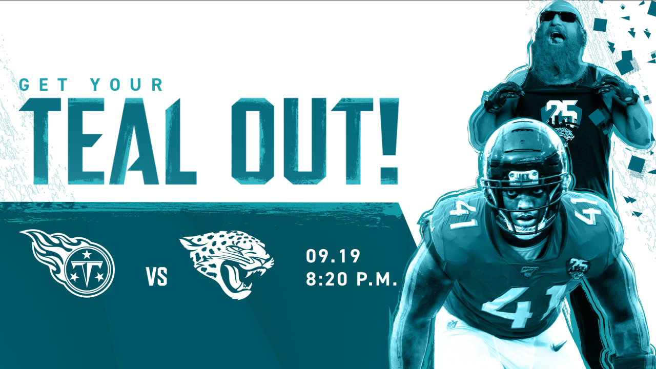 Jaguars Call on Fans to 'Get Your Teal Out' for Thursday Night