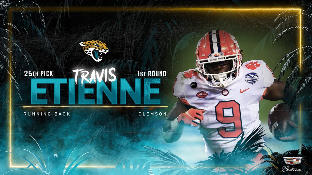 No. 25 overall: Etienne is the selection