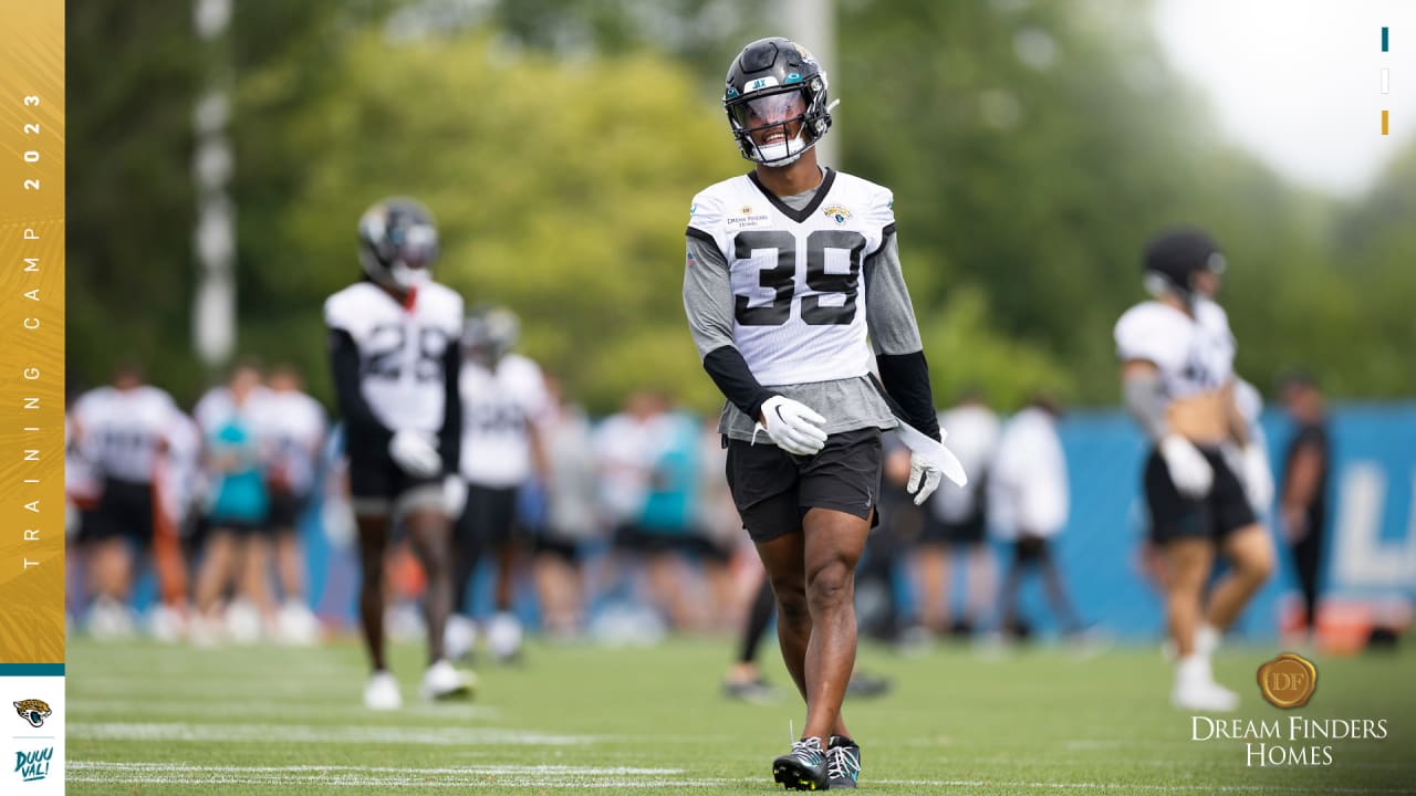 Jacksonville Jaguars wide receiver Jamal Agnew (39) returns a