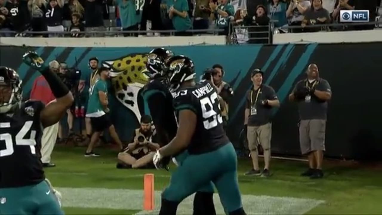 Calais Campbell scoops up fumble and brings it in for the TD