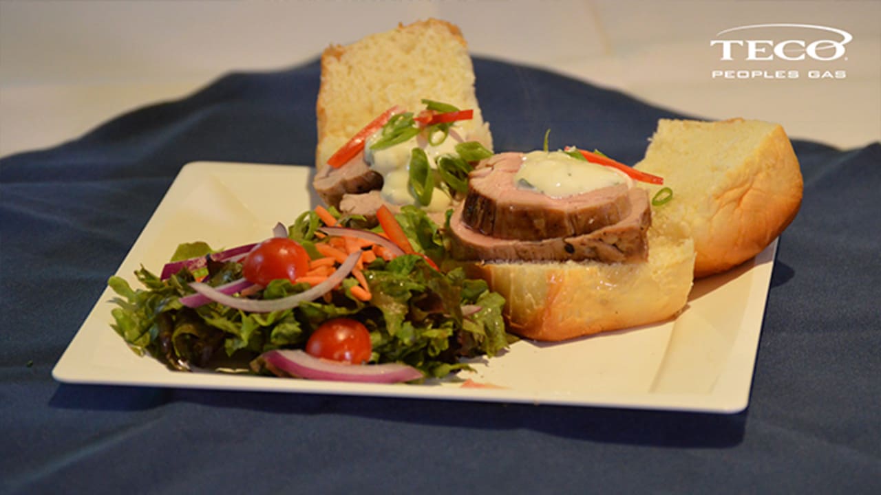 Game Day Grub Pork tenderloin sandwiches