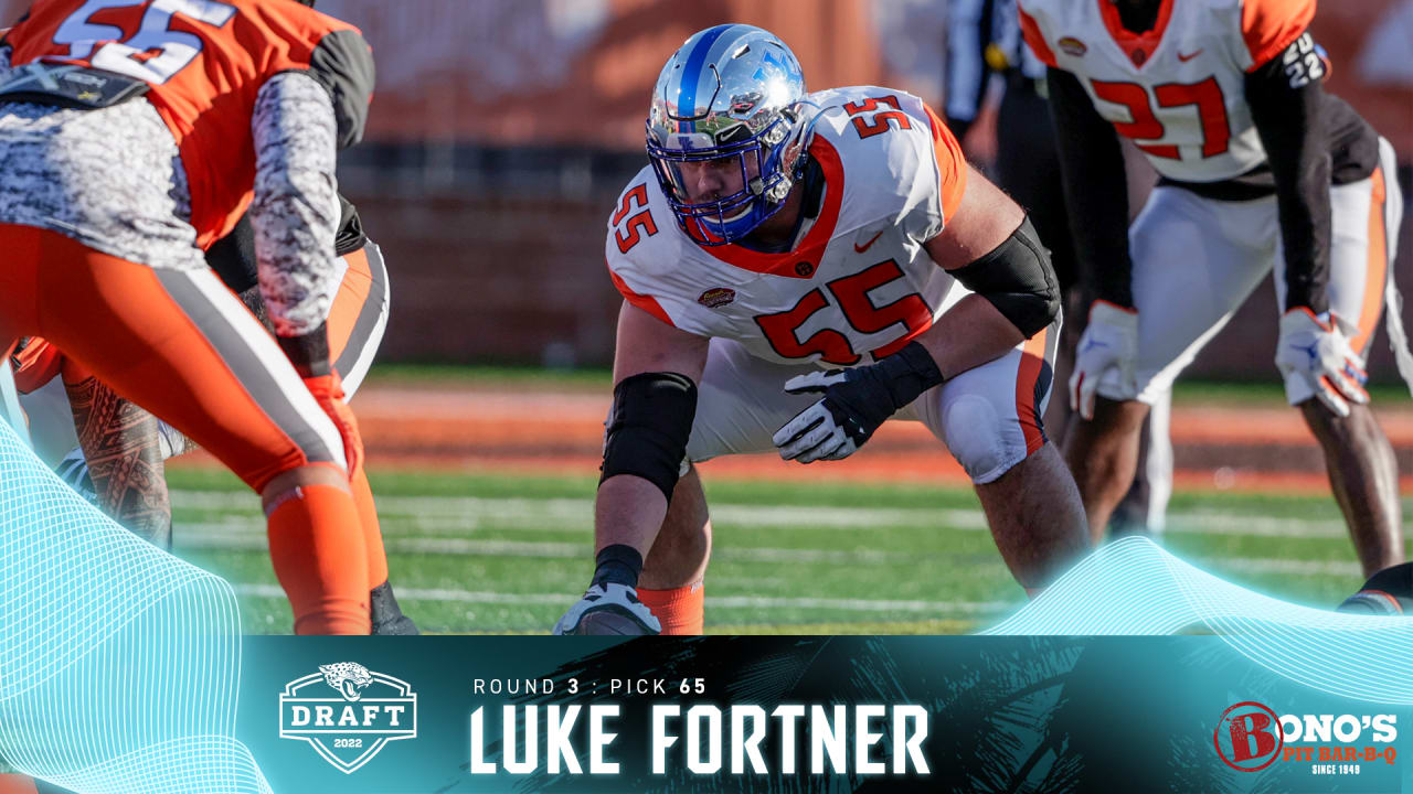 2022 NFL Draft Offensive lineman Luke Fortner sits down with reporters