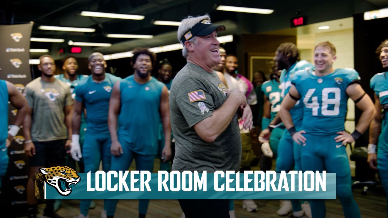 detroit lions locker room celebration