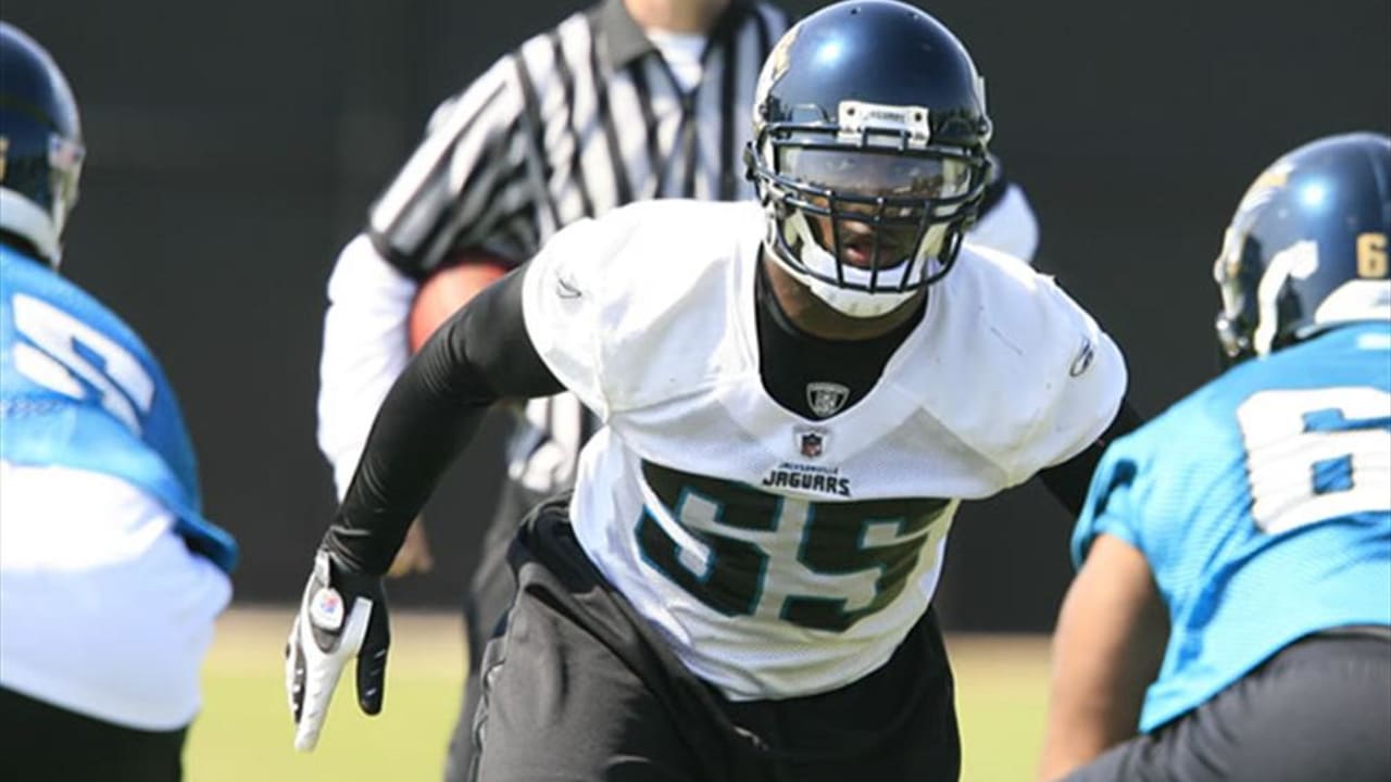 Tim Tebow gets into the end zone at Jacksonville Jaguars OTAs as