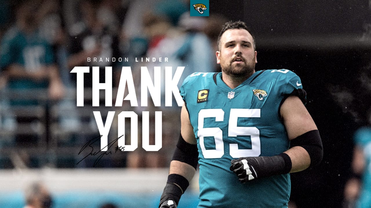 Offensive lineman Brandon Linder announces his retirement