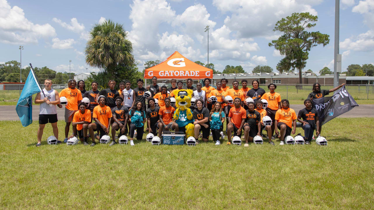 Jaguars Donate Helmets To Local Youth Football Teams