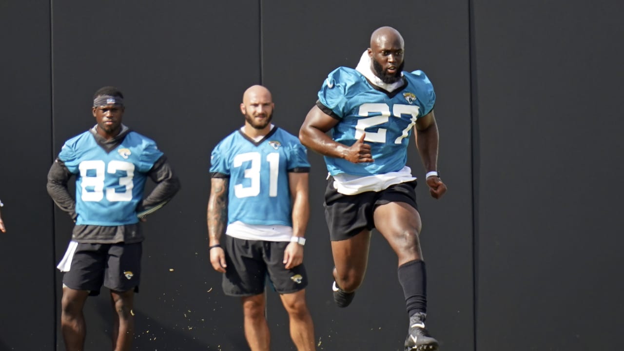 Nathan Cottrell of the Jacksonville Jaguars is tackled for a loss