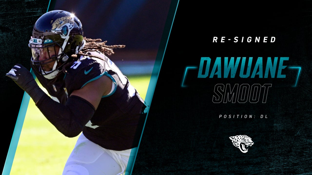 Veteran edge rusher Dawuane Smoot re-signs with the Jaguars on a 1