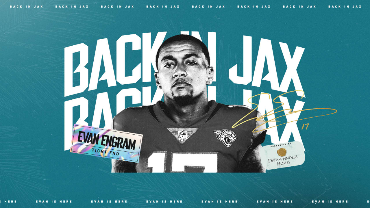 JACKSONVILLE, FL - JULY 25: Jacksonville Jaguars tight end Evan