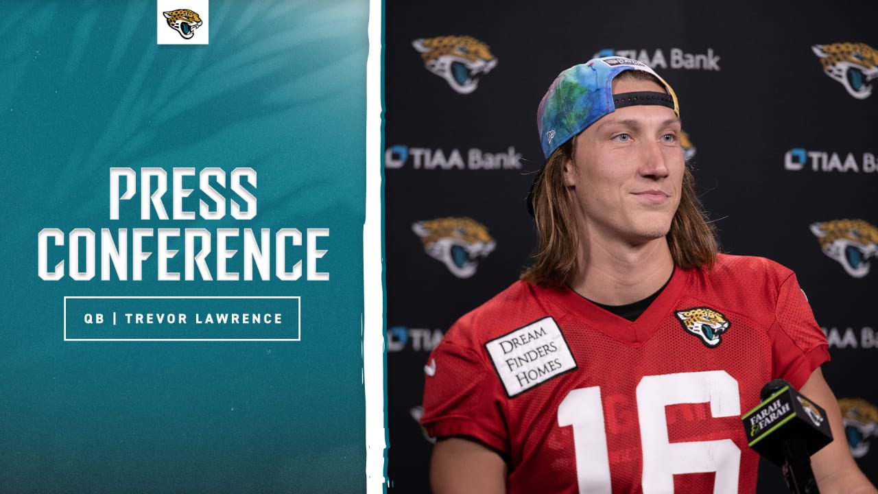 Jaguars QB Trevor Lawrence discusses Travis Etienne's return