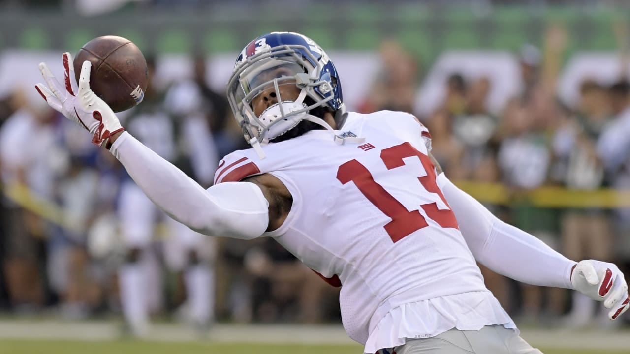 August 9, 2017 - East Rutherford, New Jersey, U.S. - New York Giants' wide  receiver Odell Beckham Jr (