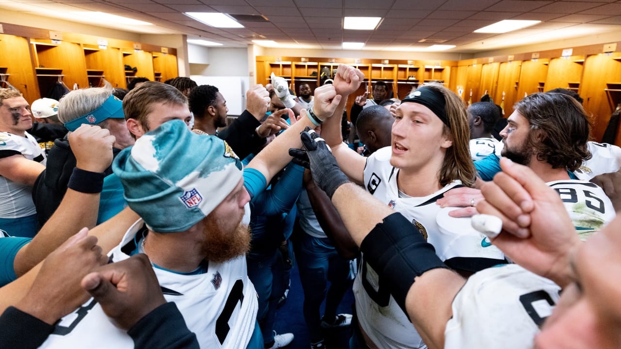 Postgame locker room celebration