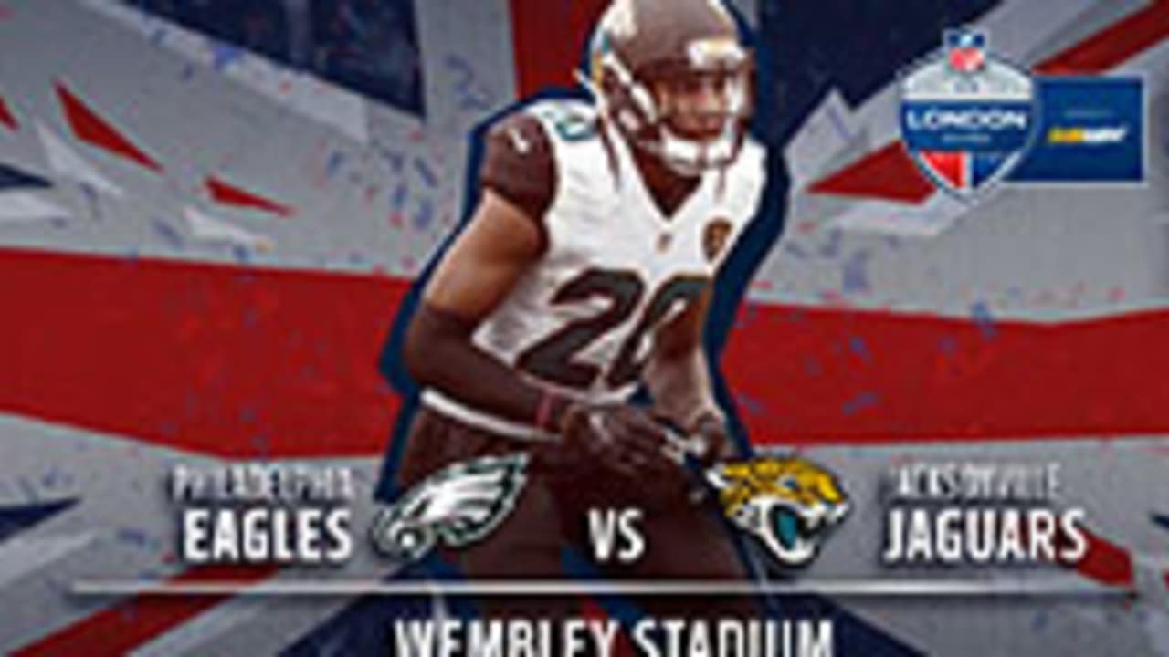 London, UK. 28 October 2018. Philadelphia Eagles at Jacksonville Jaguars NFL  game at Wembley Stadium, the