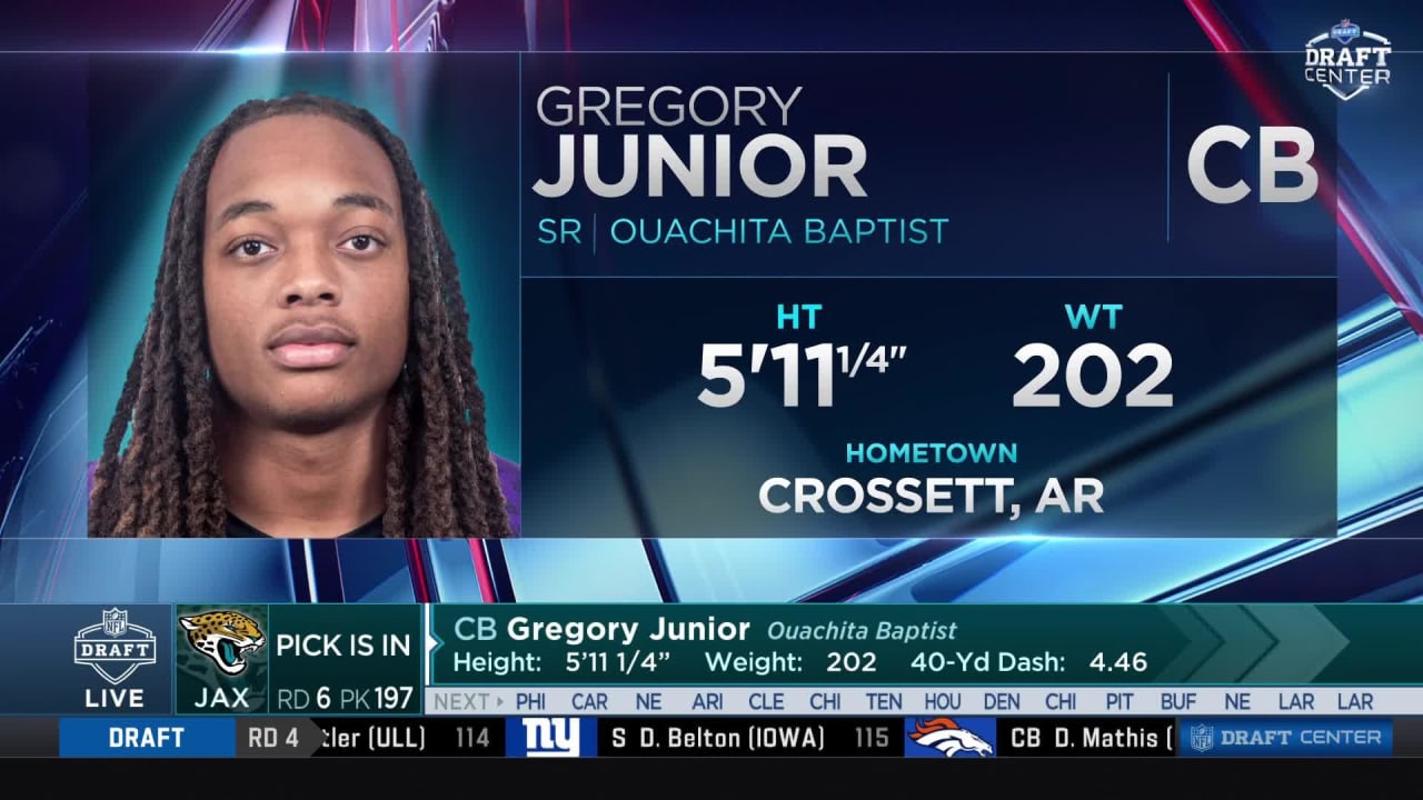Jaguars select Gregory Junior with No. 197 pick in 2022 draft