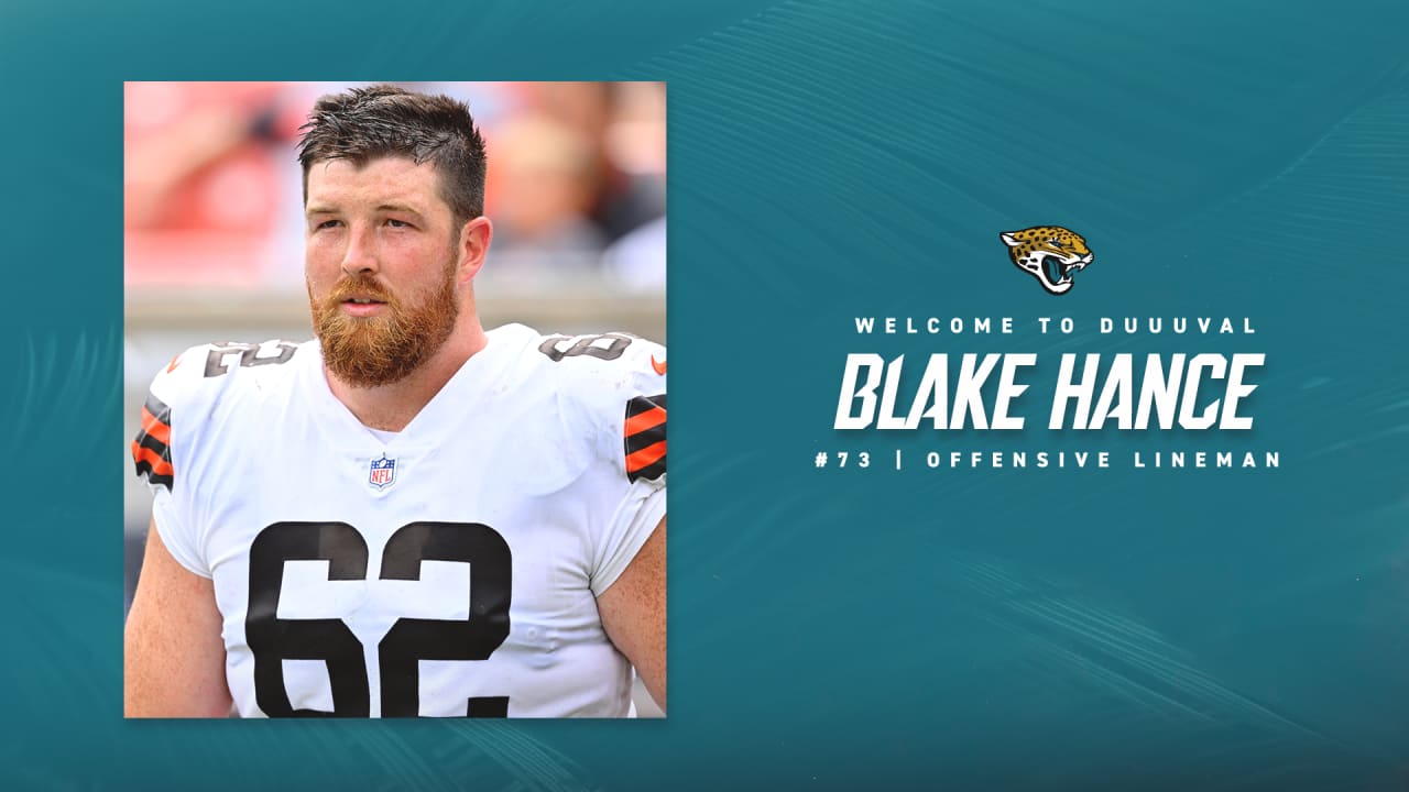 Roster Moves Jaguars claim offensive lineman Blake Hance off of waivers