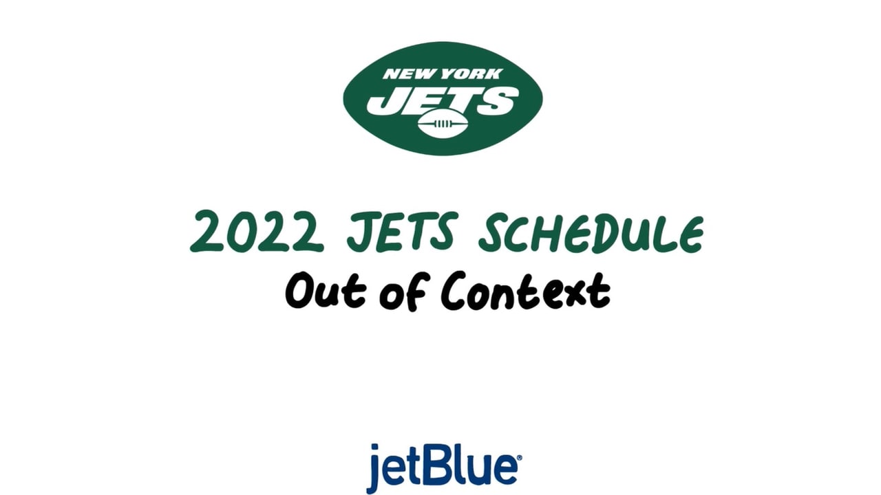 Jets 2022 NFL schedule: Week-by-week matchups, dates, times, TV